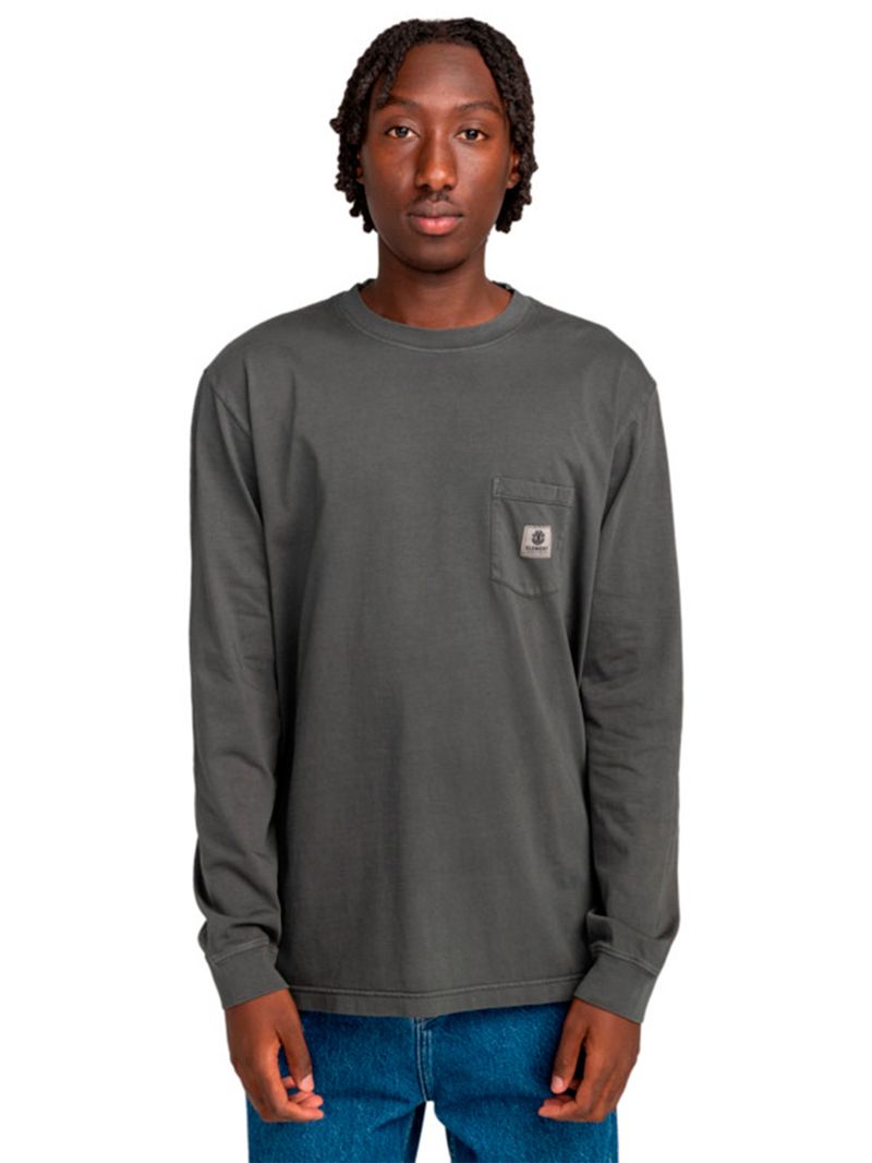 Polera-Manga-Larga-Hombre-Basic-Pocket-Negra-Element