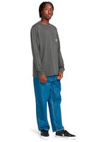 Polera Manga Larga Hombre Basic Pocket Negra Element