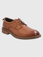 Zapato Cuero Hombre Hinton Café Claro