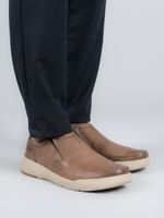 Slip On Cuero Hombre Hunt Café