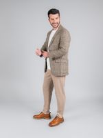 Zapato Cuero Hombre Hinton Café Claro