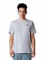 Polera Manga Corta Hombre Back Logo Gris Mountain Hardwear