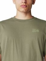 Polera Manga Corta Hombre Back Logo Gris Mountain Hardwear