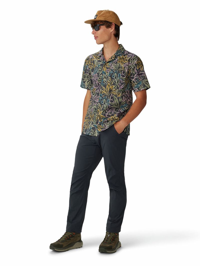 Camisa Manga Corta Hombre Trail Sender Gris Mountain Hardwear