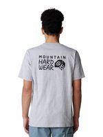 Polera Manga Corta Hombre Back Logo Gris Mountain Hardwear