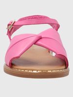 Sandalia Cuero Mujer Traona Fucsia