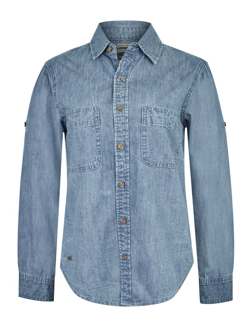 Blusa-Algodon-Organico-Mujer-Grema-Celeste-Rockford
