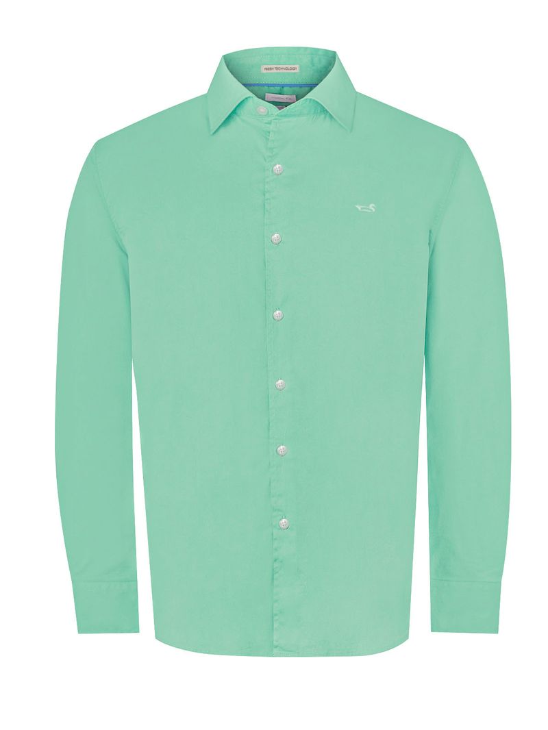 Camisa Algodón Orgánico Hombre Soft Verde Rockford