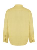 Camisa-Lino-Organico-Hombre-Linensol-Amarillo-Rockford
