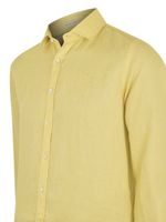Camisa-Lino-Organico-Hombre-Linensol-Amarillo-Rockford