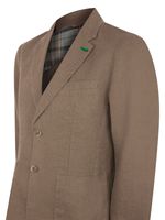 Chaqueta Lino Orgánico Hombre Amalfi Café Rockford
