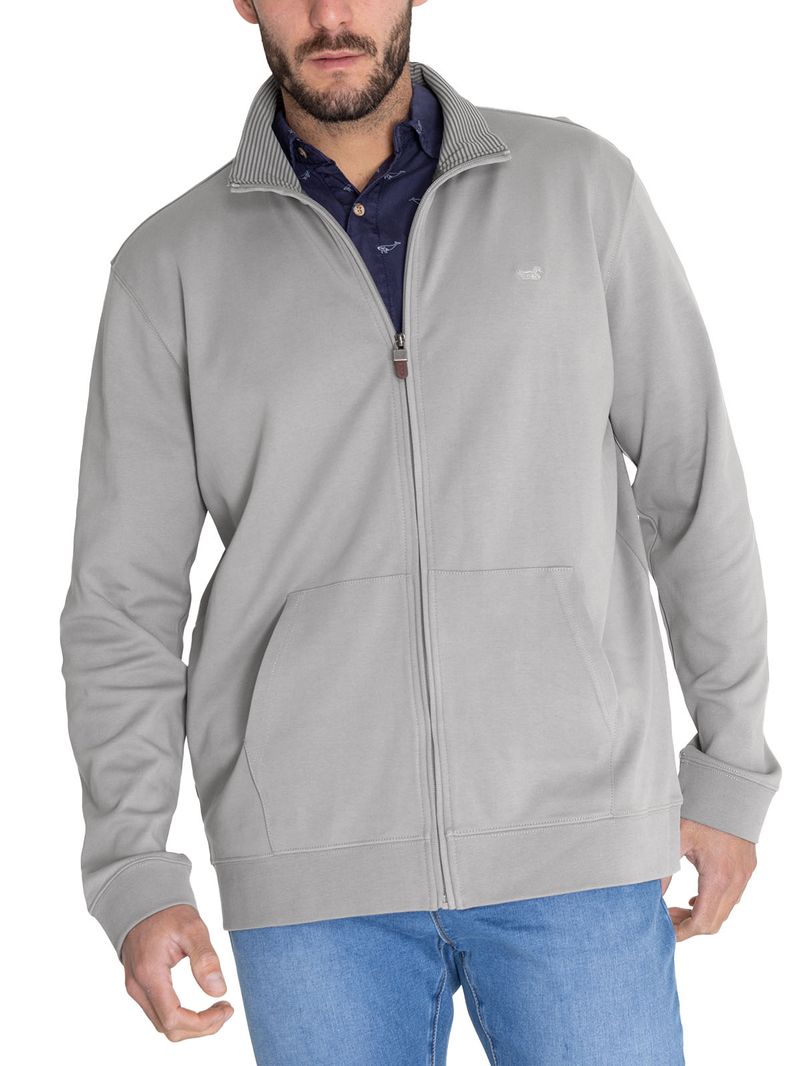 Polerón Algodón Orgánico Hombre Rimini Gris Rockford