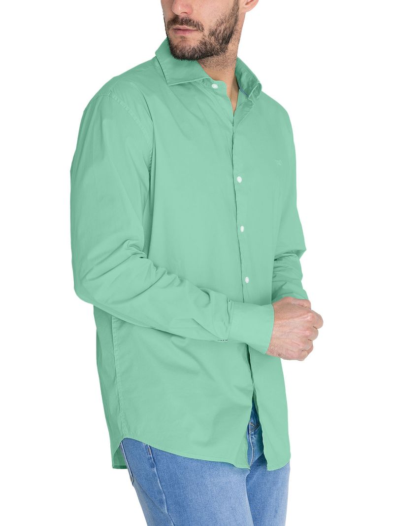 Camisa-Algodon-Organico-Hombre-Soft-Verde-Rockford