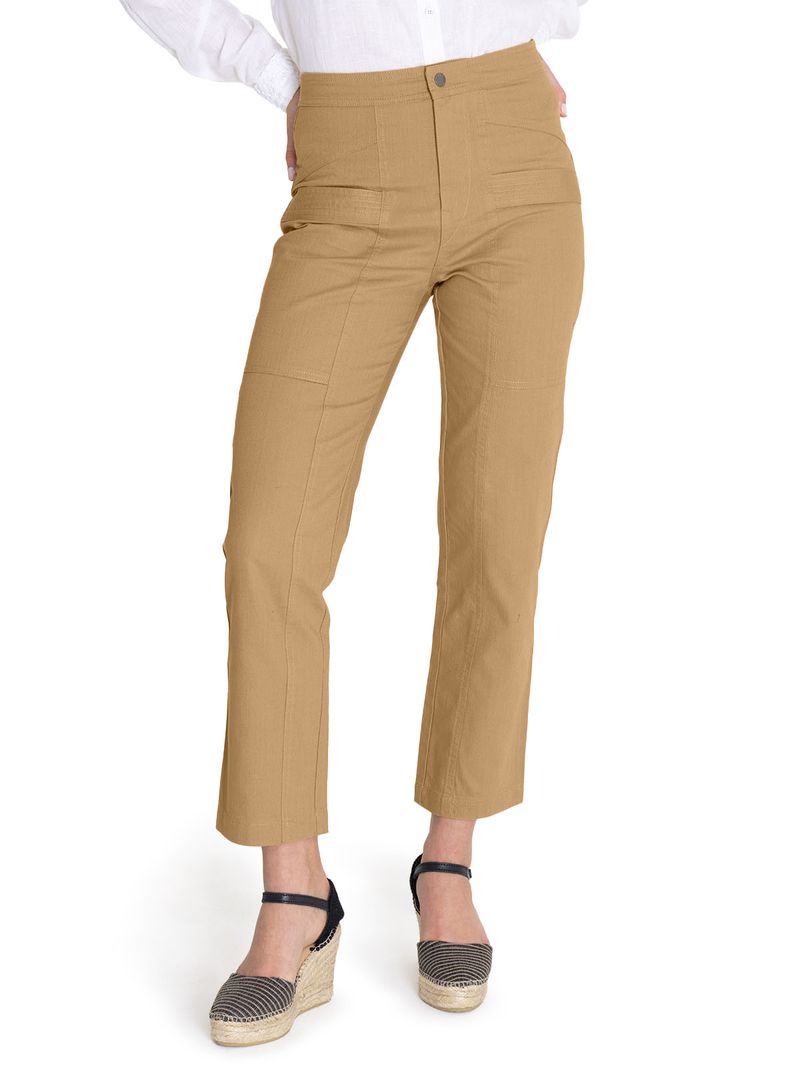 Pantalon-Algodon-Organico-Mujer-Isis-Amarillo-Rockford