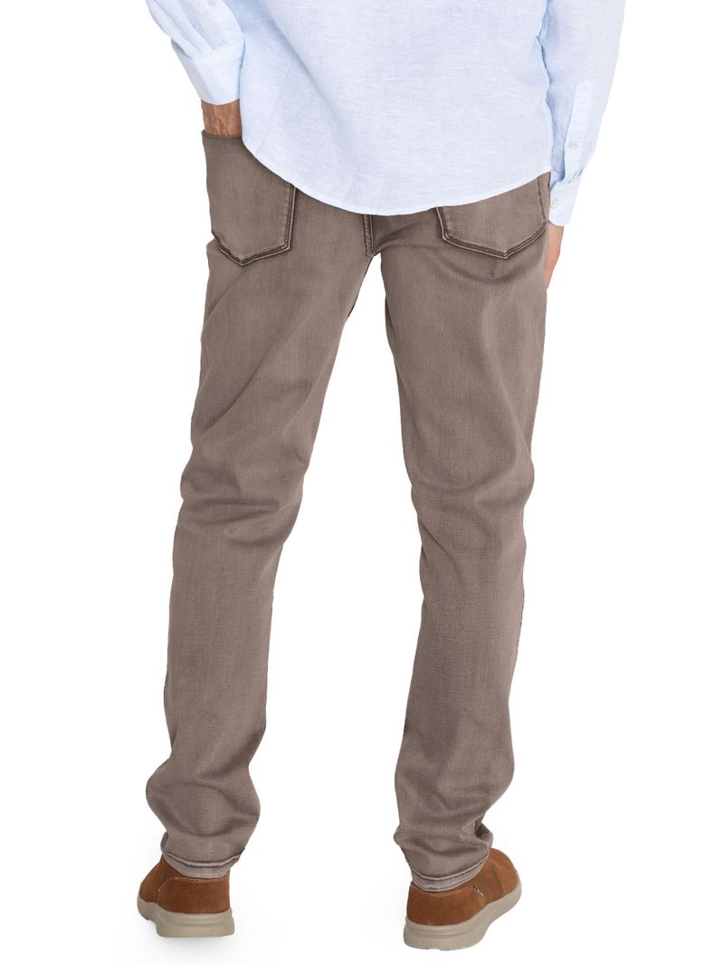 Jeans Algodón Orgánico Hombre Baycolor Café Rockford