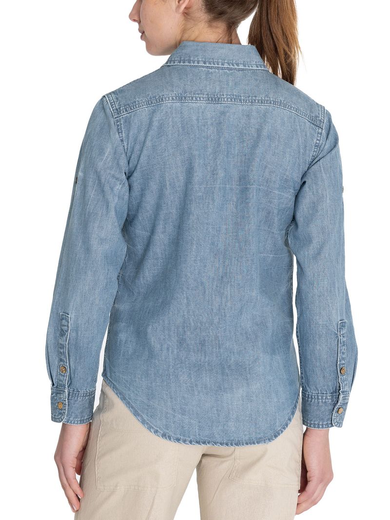 Blusa-Algodon-Organico-Mujer-Grema-Celeste-Rockford