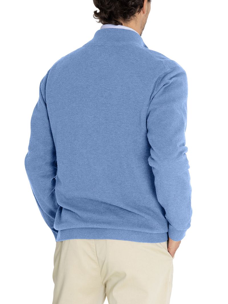 Sweater Algodón Orgánico Hombre Bilbaofull Azul Rockford