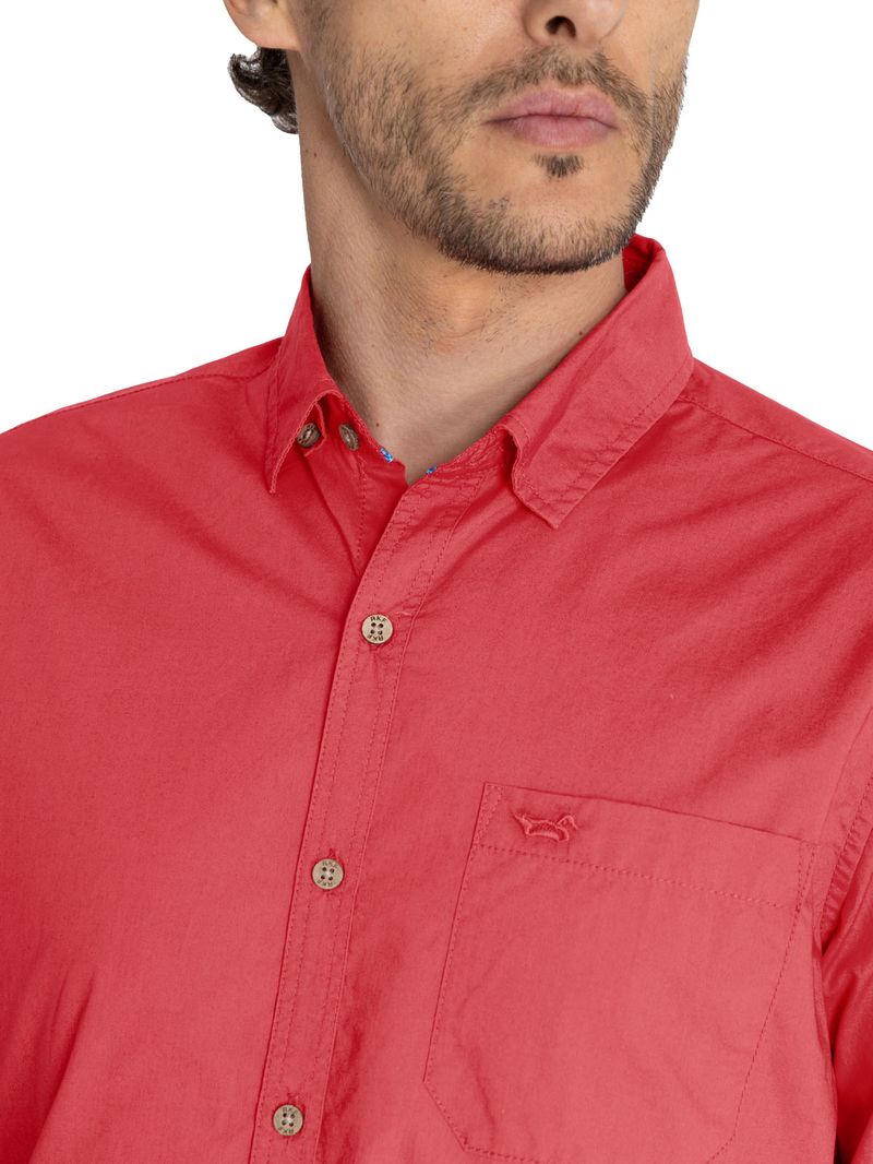 Camisa-Algodon-Organico-Hombre-Galiton-Rojo-Rockford