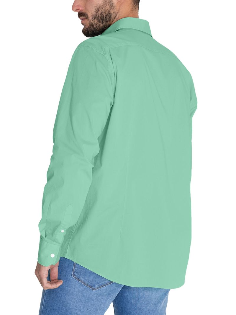Camisa Algodón Orgánico Hombre Soft Verde Rockford