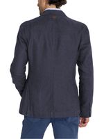 Chaqueta Lino Orgánico Hombre Amalfi Azul Rockford