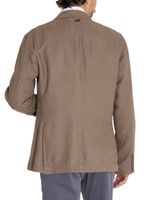 Chaqueta Lino Orgánico Hombre Amalfi Café Rockford