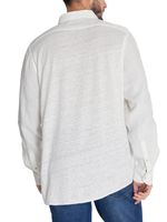 Camisa Lino Orgánico Hombre Linenpro Blanco Rockford