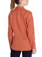 Blusa Lino Orgánico Mujer Lirioprint Burdeo Rockford