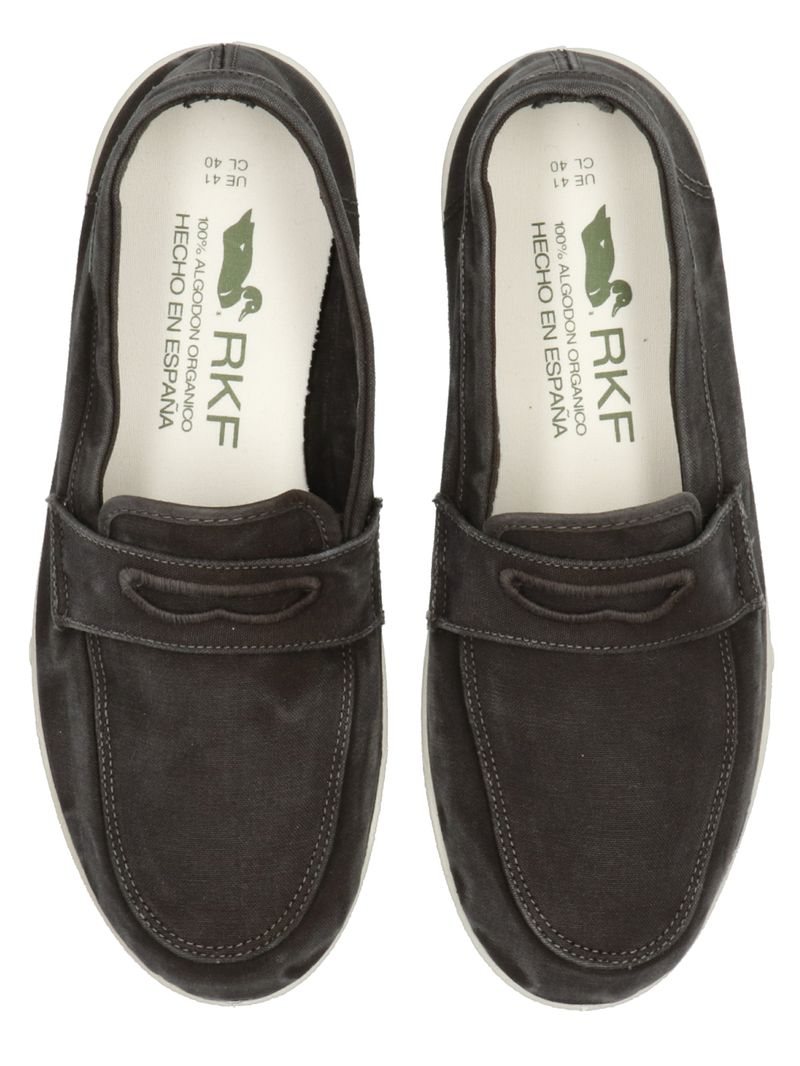 Mocasín Algodón Orgánico Hombre Mindil Azul Rockford