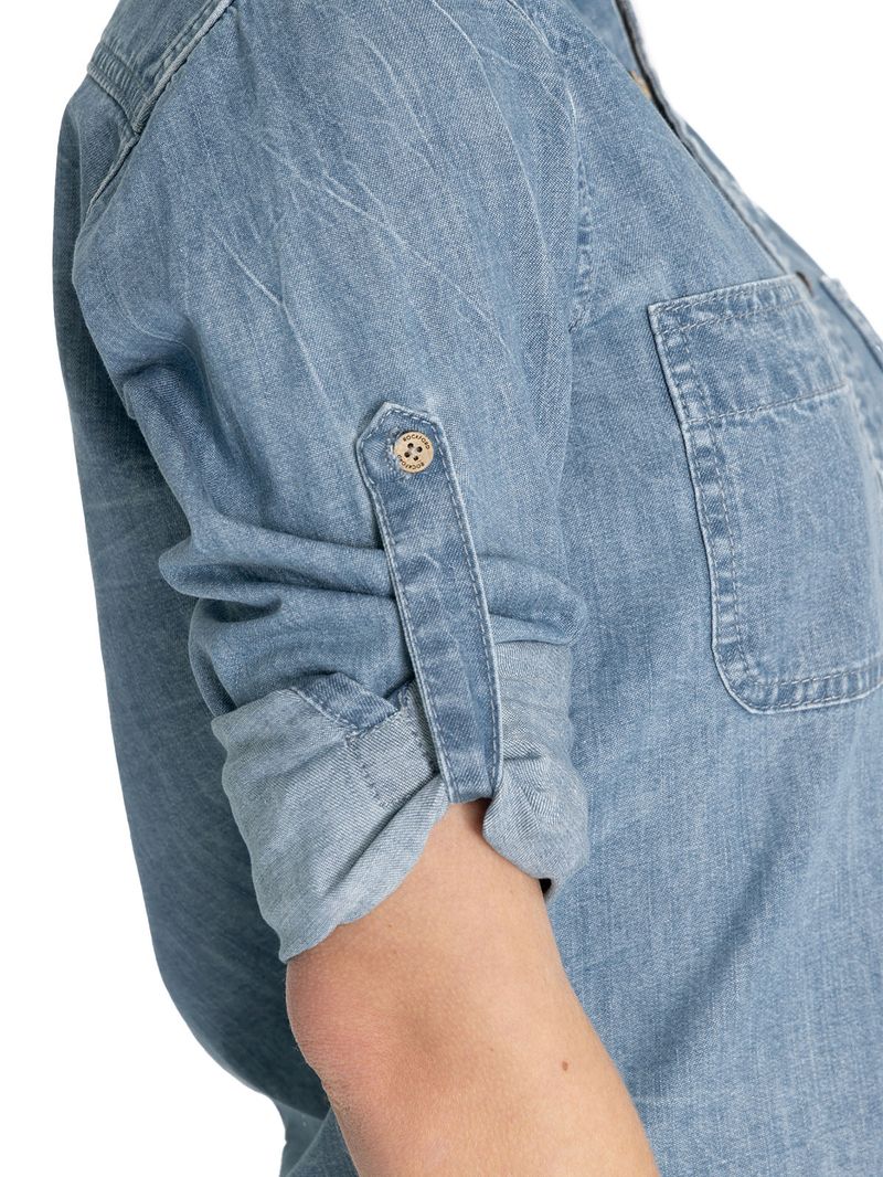 Blusa-Algodon-Organico-Mujer-Grema-Celeste-Rockford