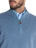 Sweater Algodón Orgánico Hombre Bilbao Celeste Rockford