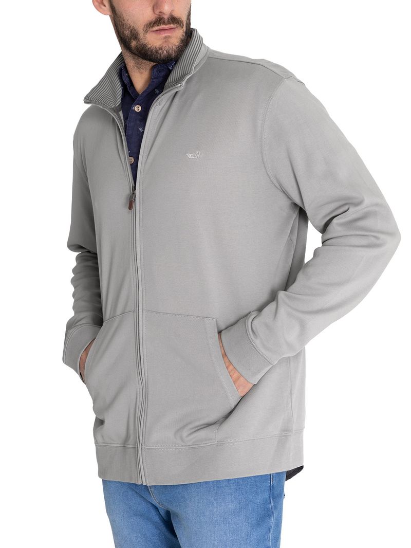 Polerón Algodón Orgánico Hombre Rimini Gris Rockford