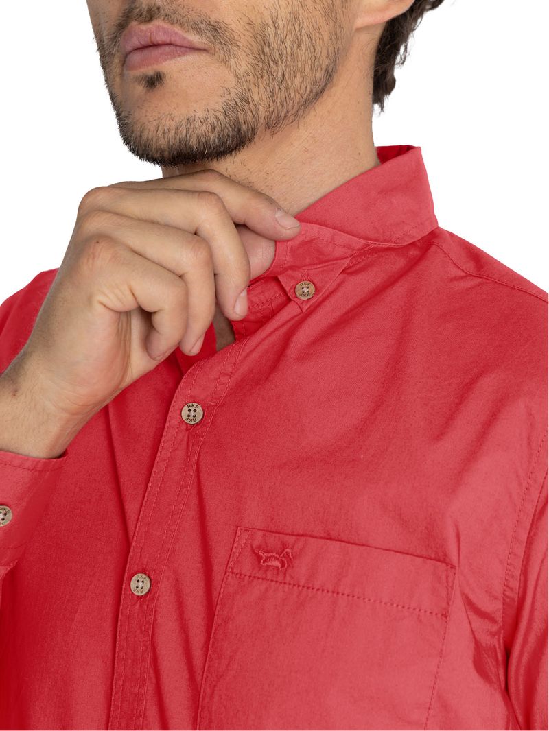 Camisa-Algodon-Organico-Hombre-Galiton-Rojo-Rockford