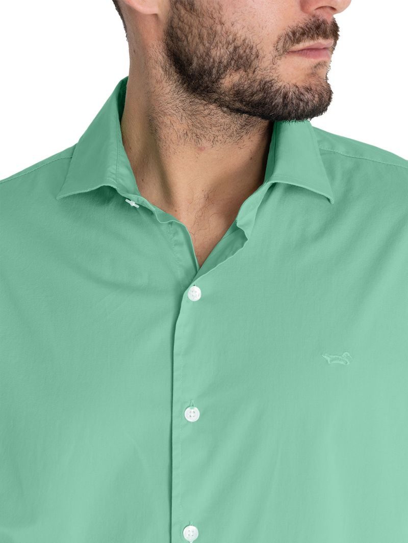 Camisa Algodón Orgánico Hombre Soft Verde Rockford