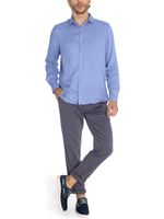 Camisa-Lino-Organico-Hombre-Linenpro-Azulino-Rockford