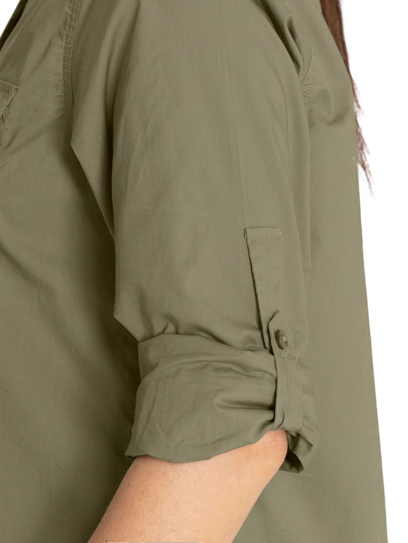 Blusa Algodón Orgánico Mujer Coop Oliva Rockford