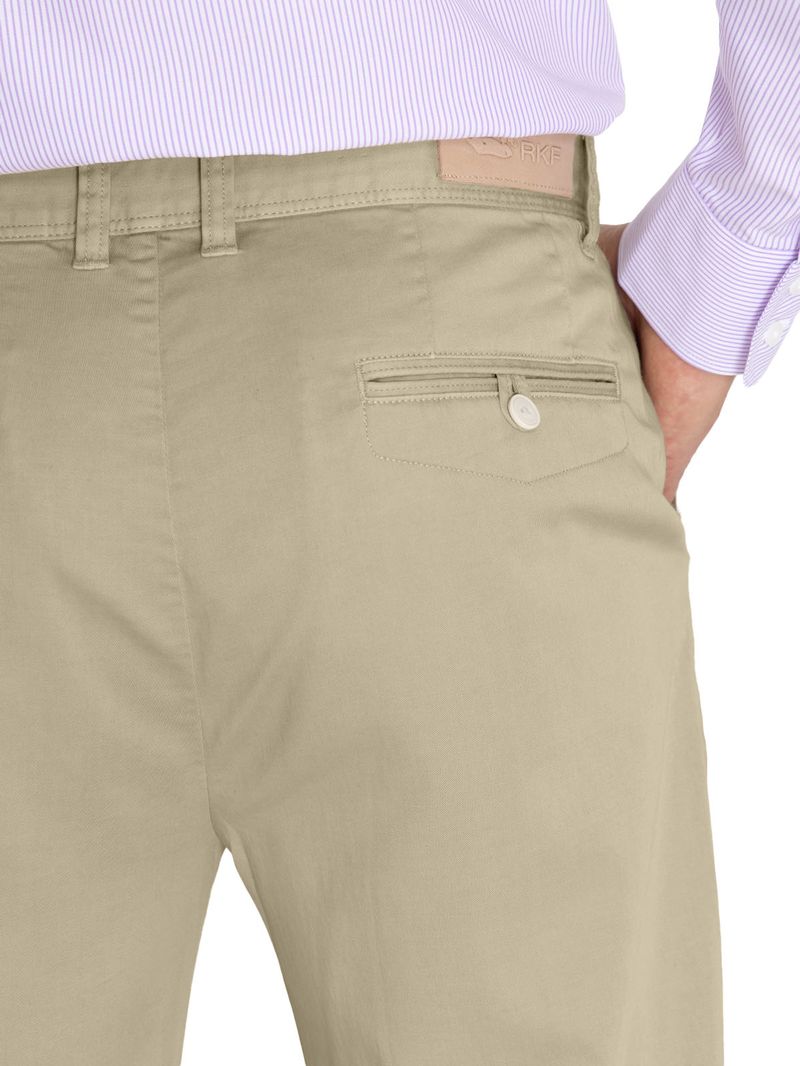 Pantalón Tencel Hombre Napoli Beige Rockford