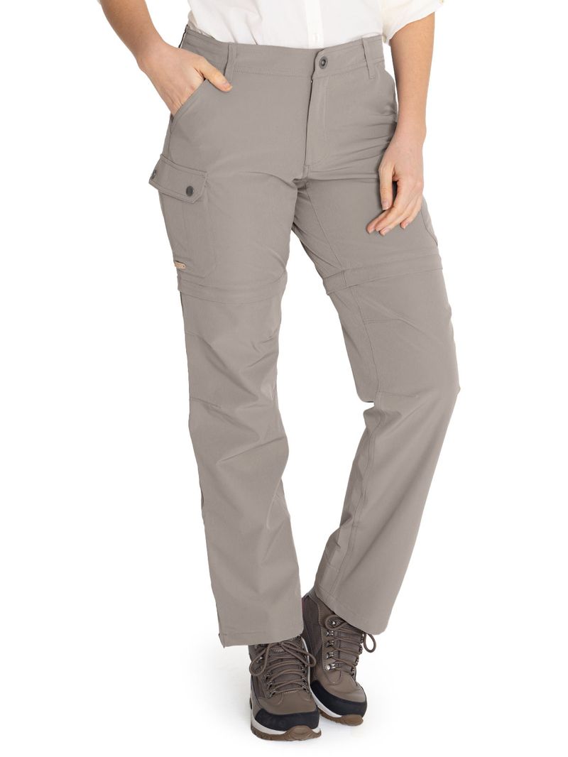 Pantalón Fibras Recicladas Mujer Desmontable Gris Rockford