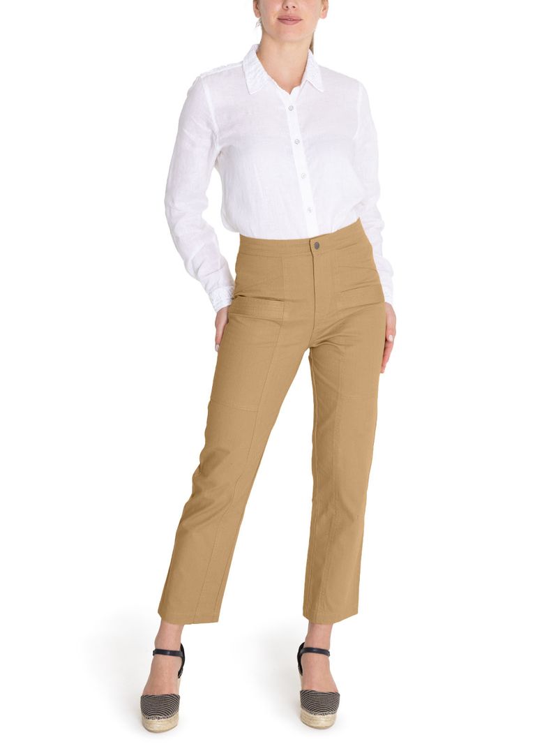 Pantalon-Algodon-Organico-Mujer-Isis-Amarillo-Rockford