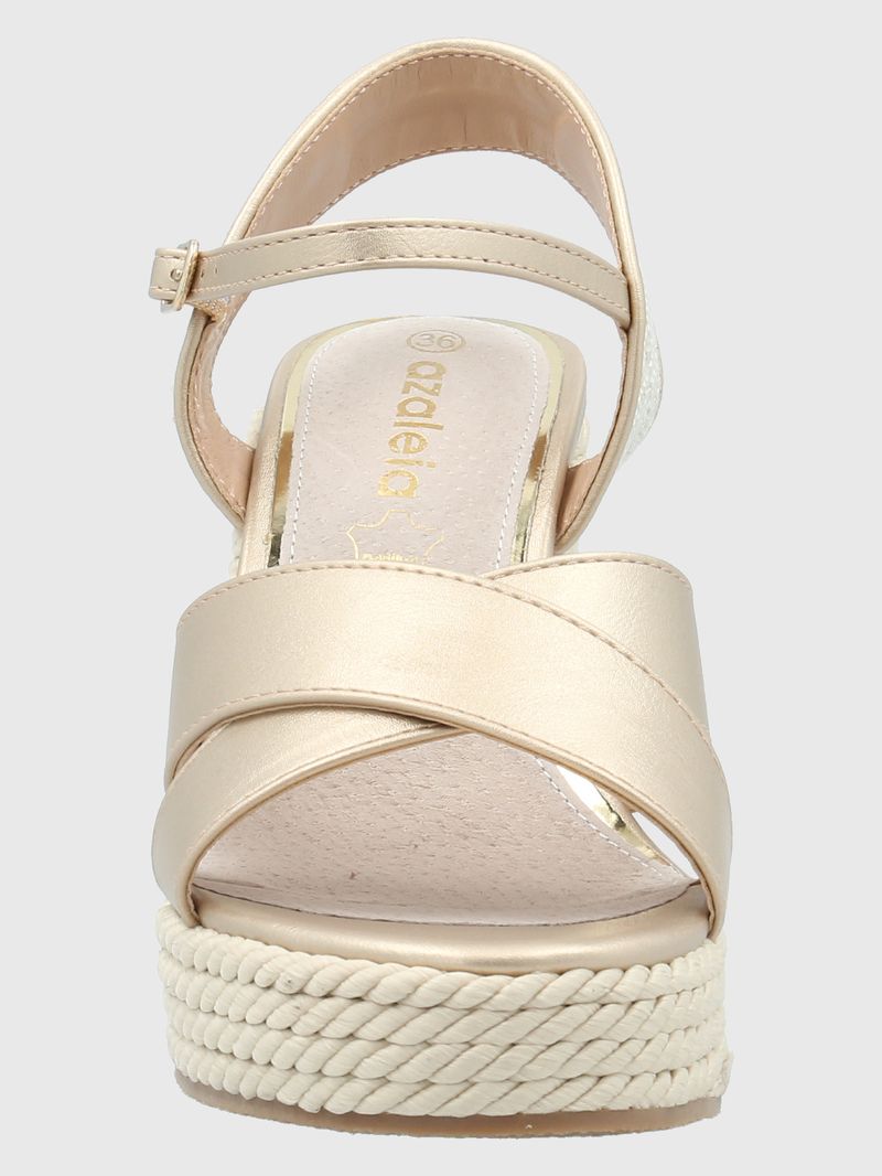 Sandalia Mujer Guido 3 Dorado Azaleia