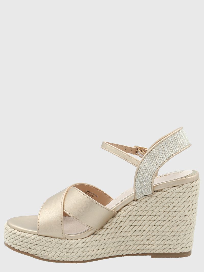 Sandalia Mujer Guido 3 Dorado Azaleia