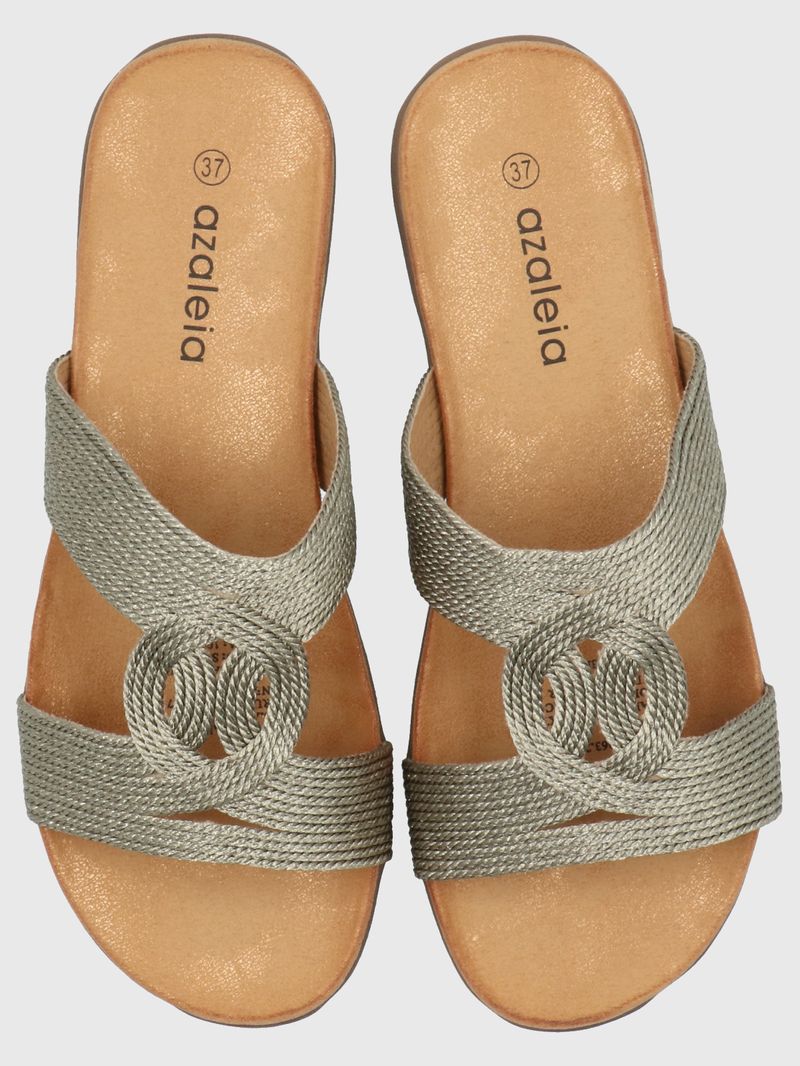 Sandalia Mujer Rocco Peltre Azaleia