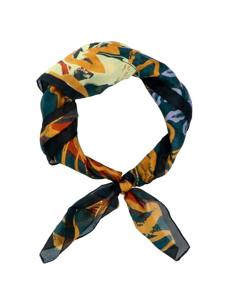 Pañuelo-Seda-Mujer-RKF-Silk-Leaf-MultiColor-Rockford