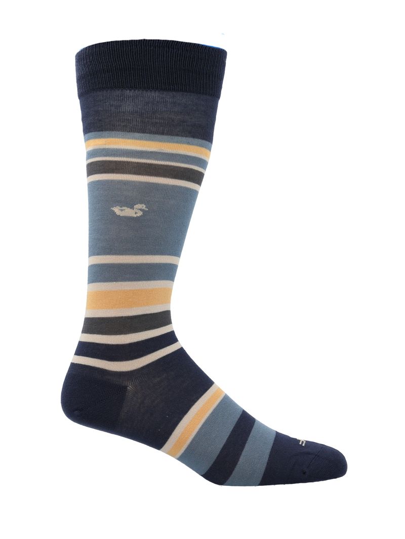 Calcetín Bambú Hombre Lg Stripes Azul Rockford