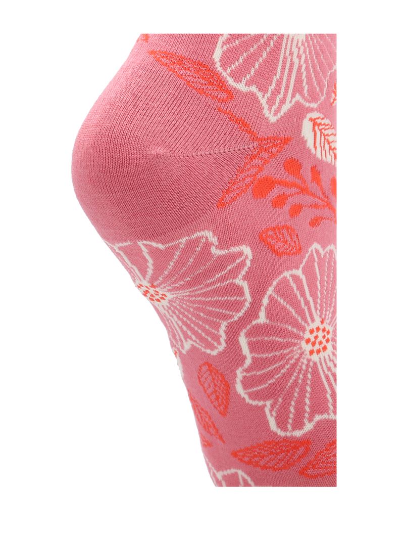 Calcetin-Bambu-Mujer-St-Flowers-Rosado-Rockford