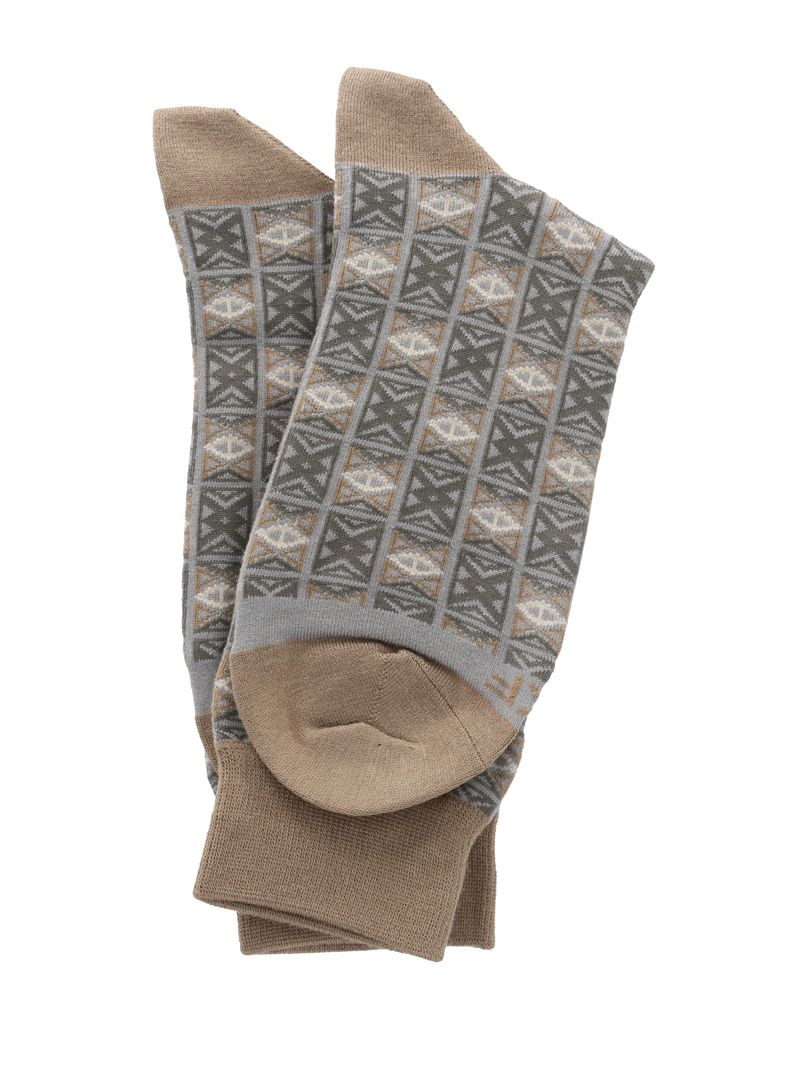 Calcetin-Bambu-Hombre-Design-Beige-Rockford