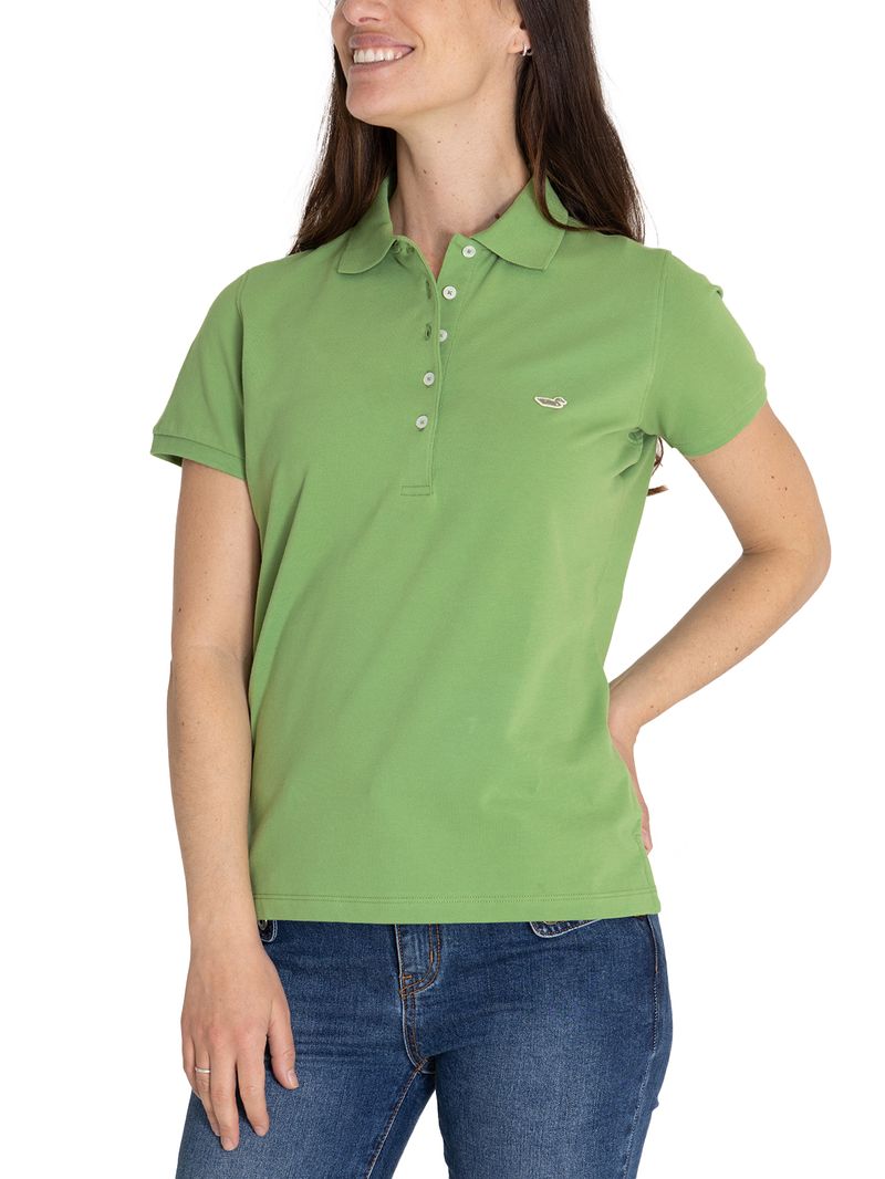 Polera Algodón Pima Mujer Sandie Verde Rockford