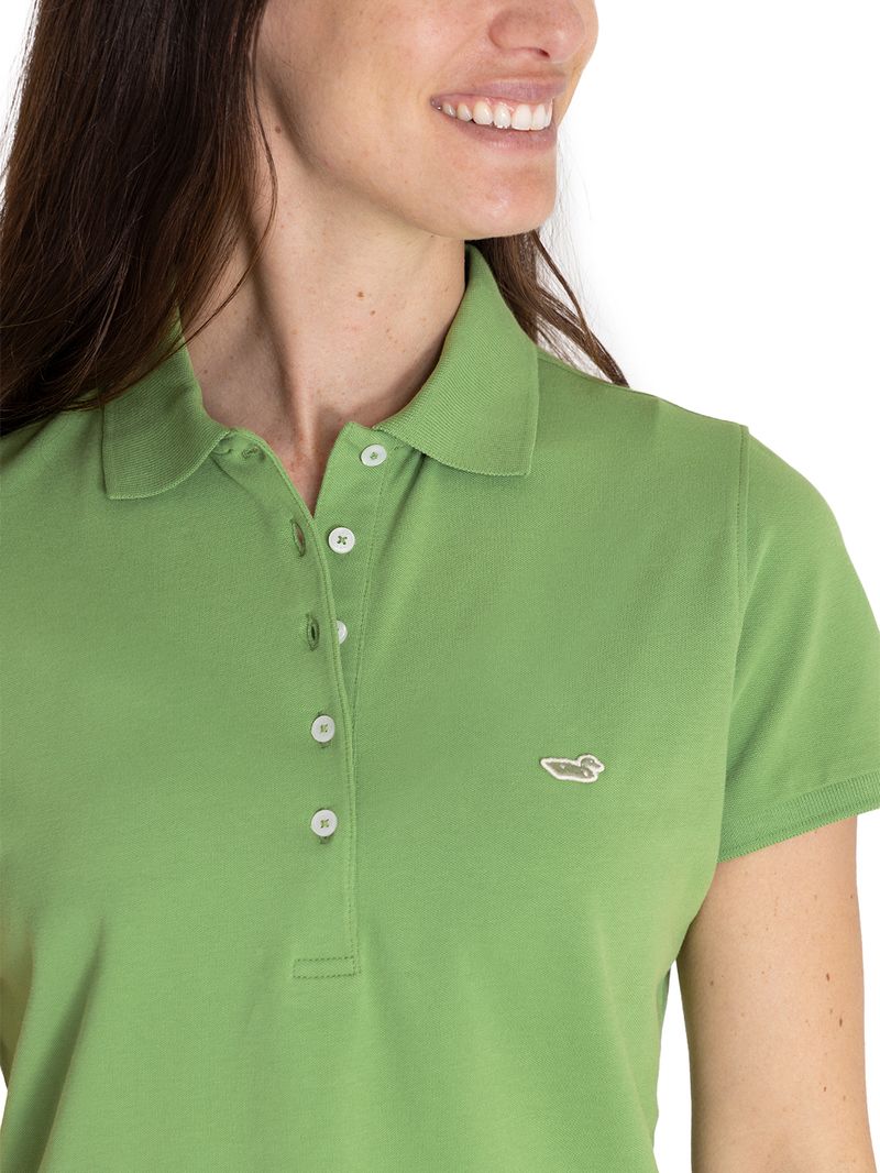 Polera Algodón Pima Mujer Sandie Verde Rockford