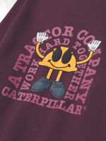 Poleron-Casual-Hombre-GRAPHIC-FRENCH-TERRY-CREWNECK-Burdeo-CAT
