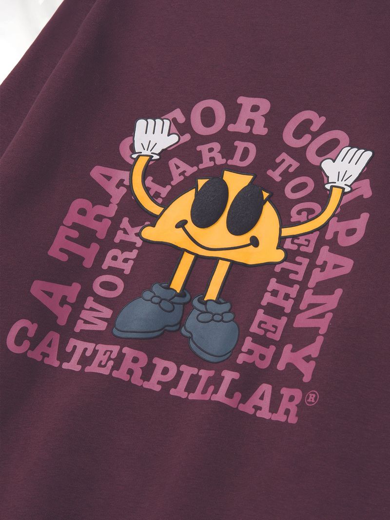 Poleron-Casual-Hombre-GRAPHIC-FRENCH-TERRY-CREWNECK-Burdeo-CAT