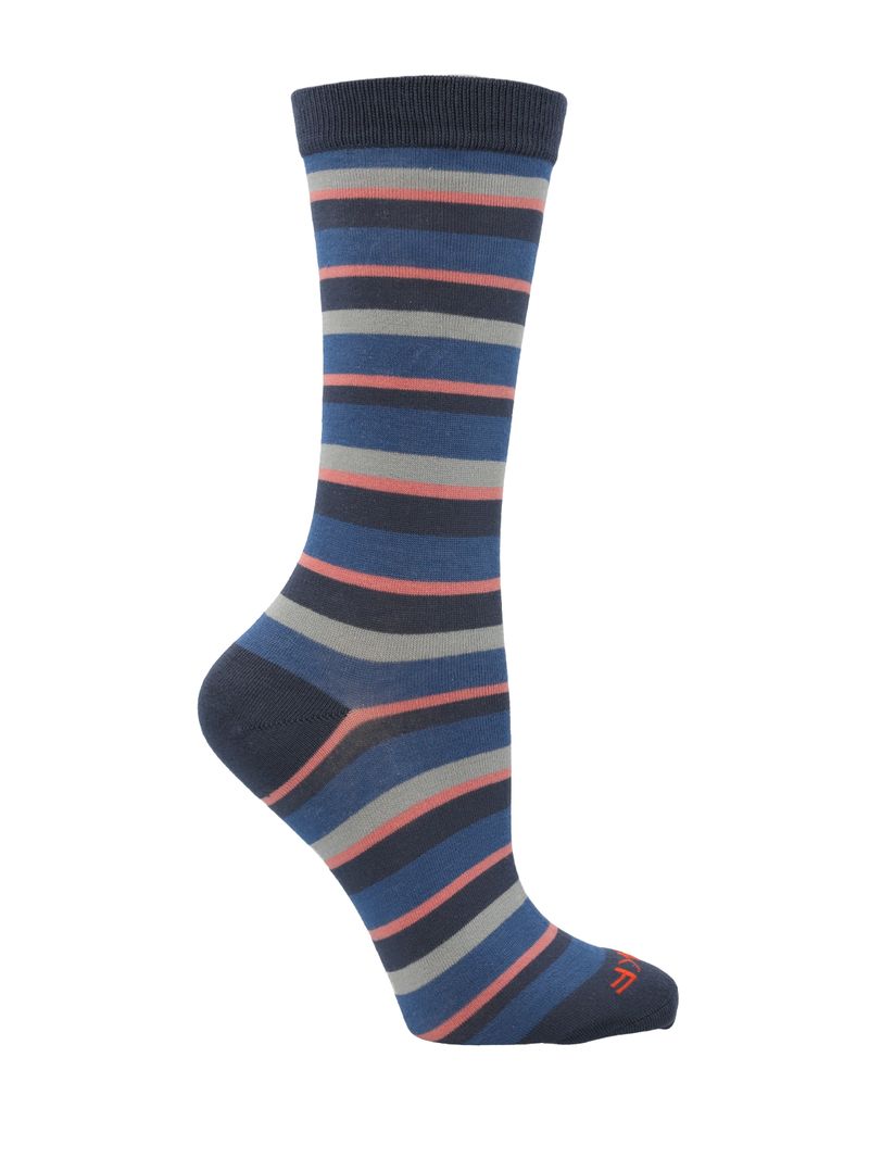 Calcetin-Bambu-Mujer-Lines-Azul-Rockford